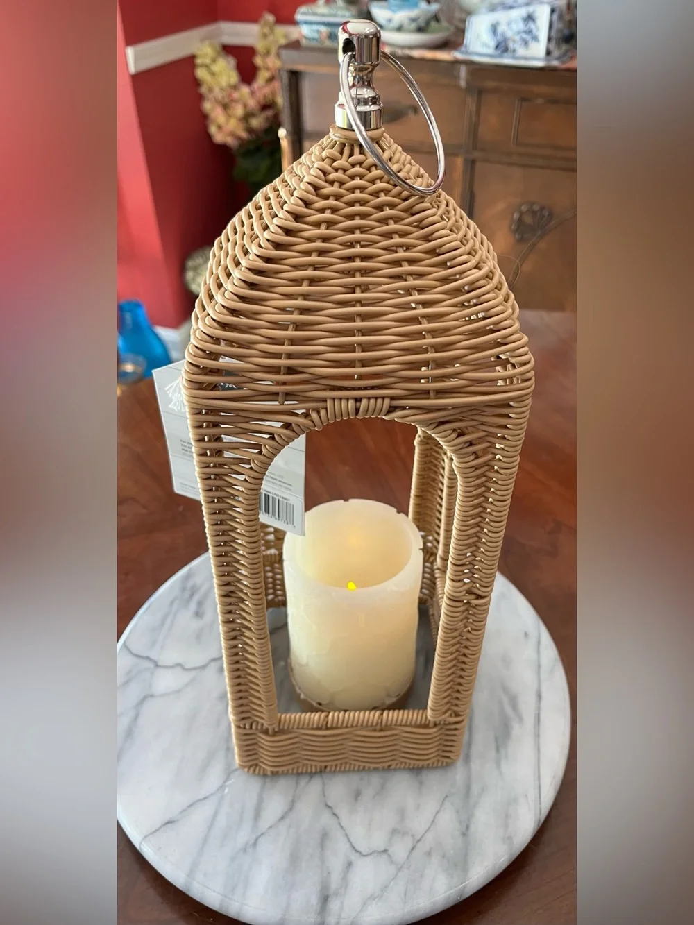 NWT: Rattan Lantern 15” My Texas House by Erin Vogelpohl, Summer Outdoors 2026